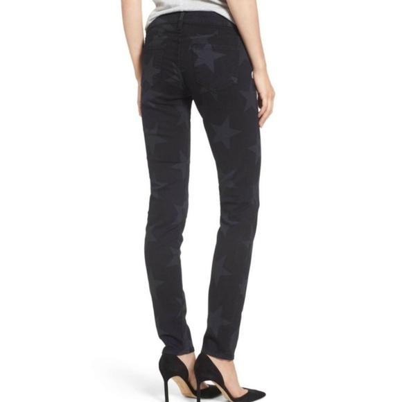 Kut From The Kloth Mia Toothpick Skinny Star Print Skinny Jeans Black - Size 6 - Picture 2 of 8